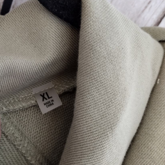 Fear of God | Oversized Green Essentials 77 3/4 Sleeve French Terry Hoodie - Picture 8 of 15